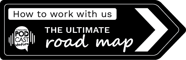 Way-finder graphic that says: How to work with us. The ultimate Roadmap